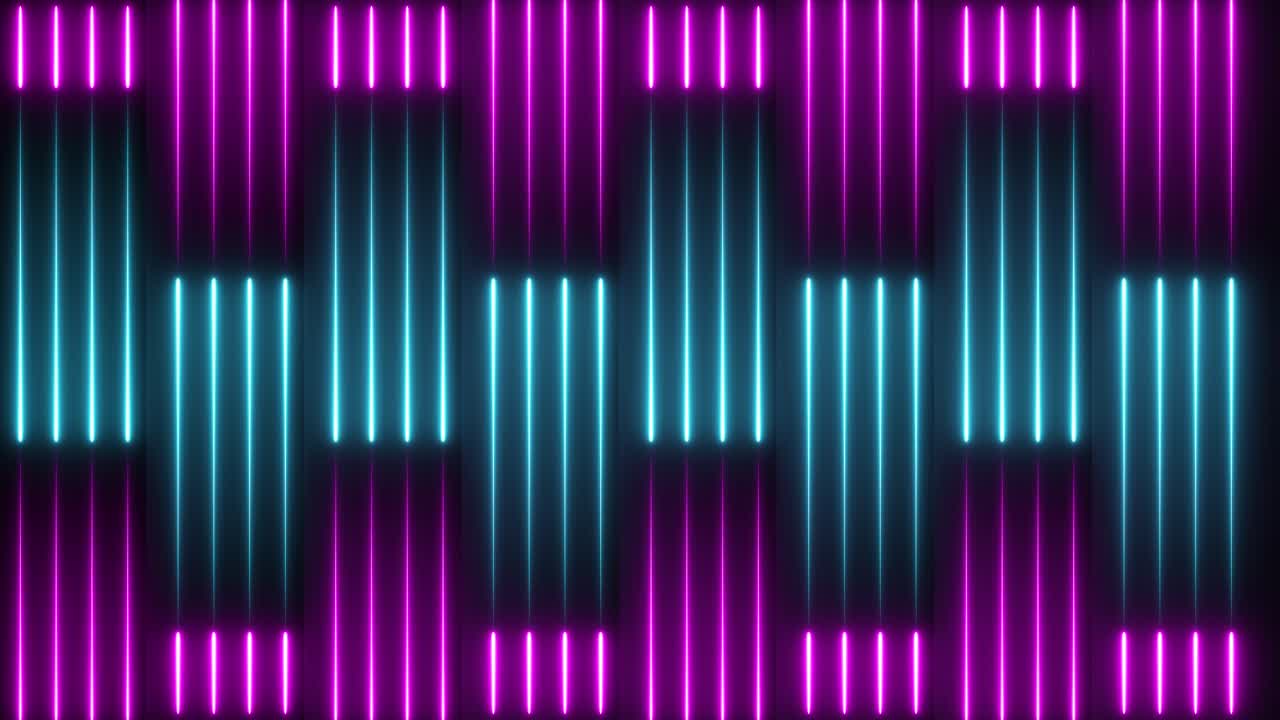 Abstract Neon Pattern | Premium Stock Video Footage