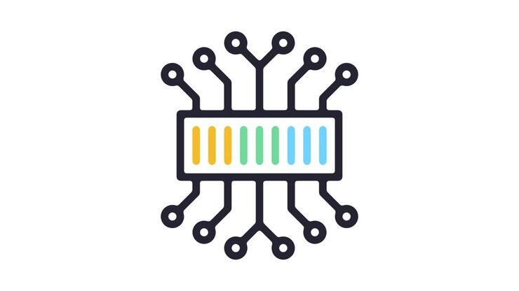 Internet of Things Services Line Icon Animation with Alpha
