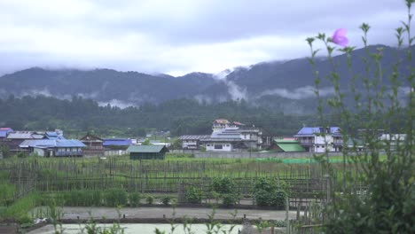 landscape view of zero valley in arunachal pradesh india