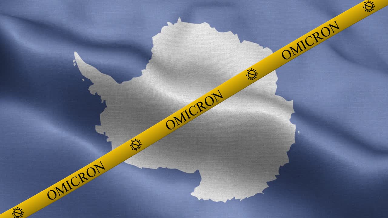 오미크론 변종과 남극 발의 금지 줄무