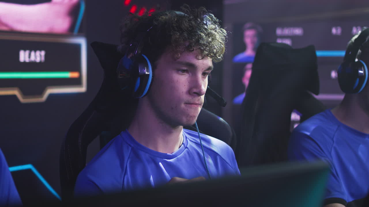 Esports team competing in a tournament