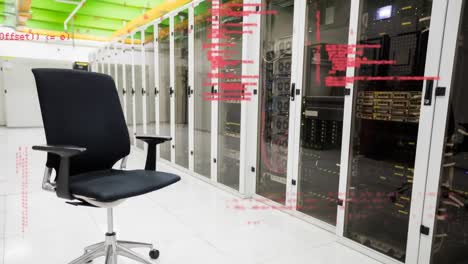 Office-chair-in-a-hallway-and-digital-codes.