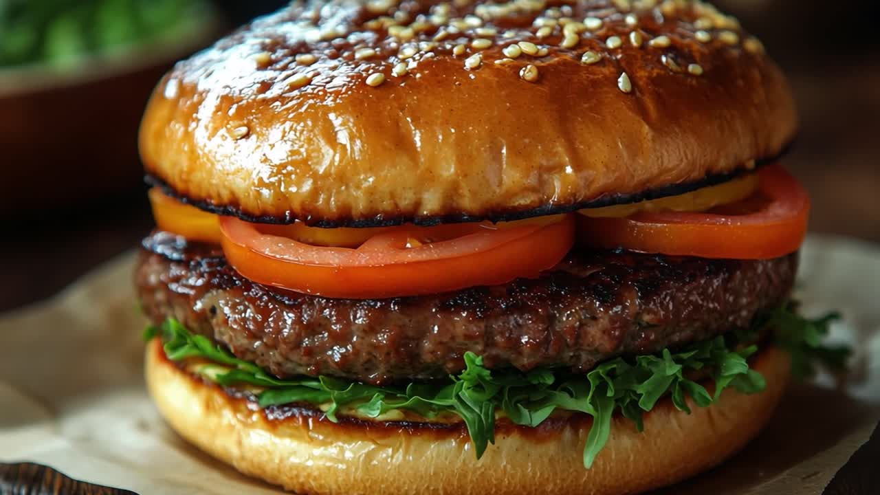 Es una hamburguesa deliciosa.