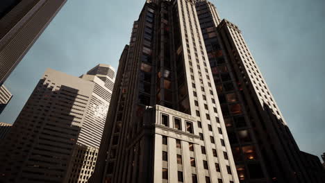 an enigmatic skyscraper overlooking the citys bustling metropolis