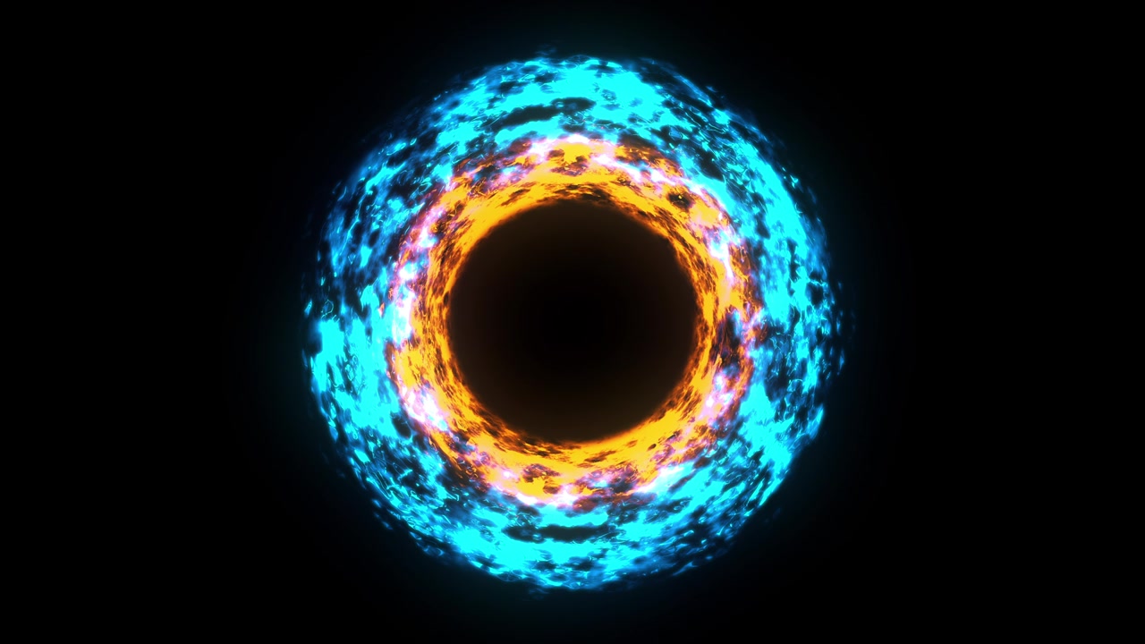 3d rendering of explosion shock wave. Computer generated colorful background