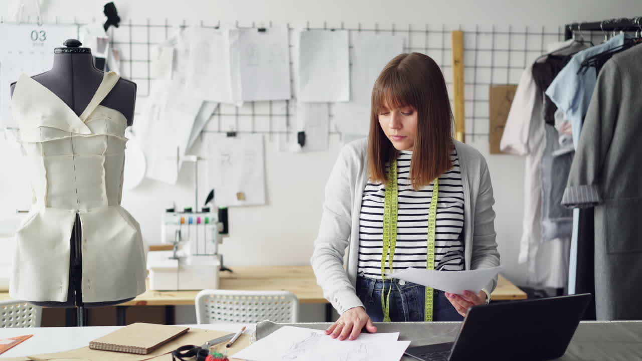 дизайнер моды на работе