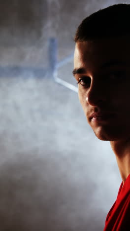 retrato de un jugador de baloncesto