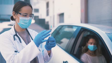 administering the vaccine