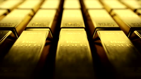 infinite rows of fine gold bars