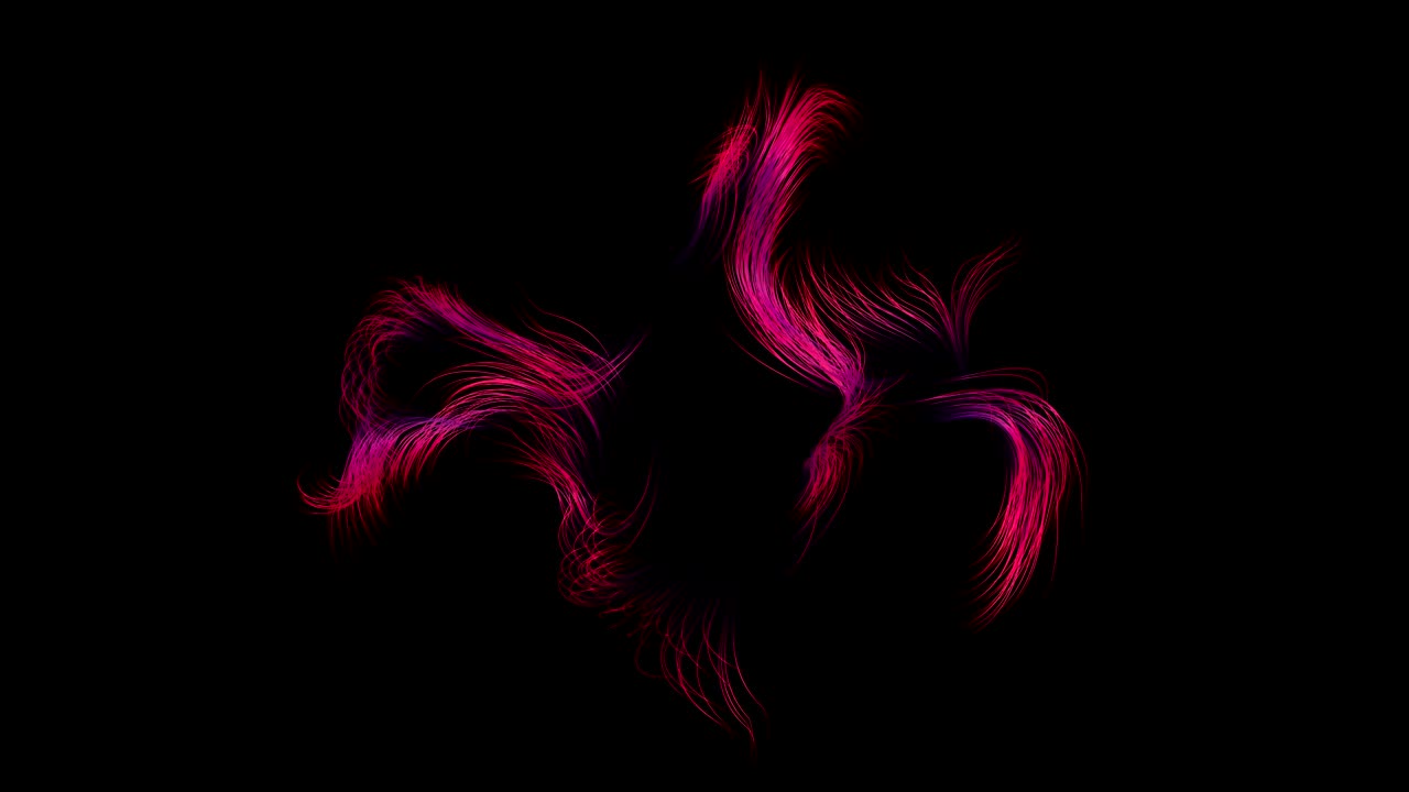 animación abstracta de neón, líneas de luz brillantes. animación en bucle