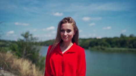 beauty girl outdoor. beautiful carefree woman happy outdoors