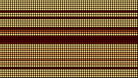 a loopable abstract background video material that changes the color of dots that glow orange like a light by moving up and down.