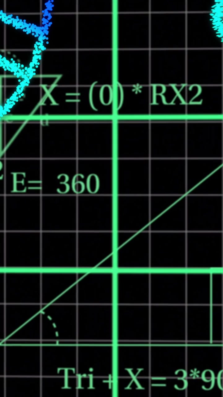 DNA strands and mathematical equations over green grid background