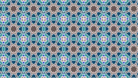 gorgeous seamless pattern white and blue-green in sliding motion