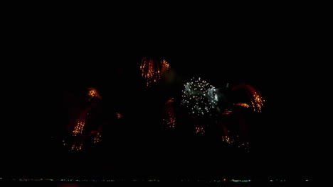 Dazzling-pyrotechnic-display-for-the-Pattaya-international-Fireworks-Festival-2023,-held-in-Chonburi-province-in-Thailand