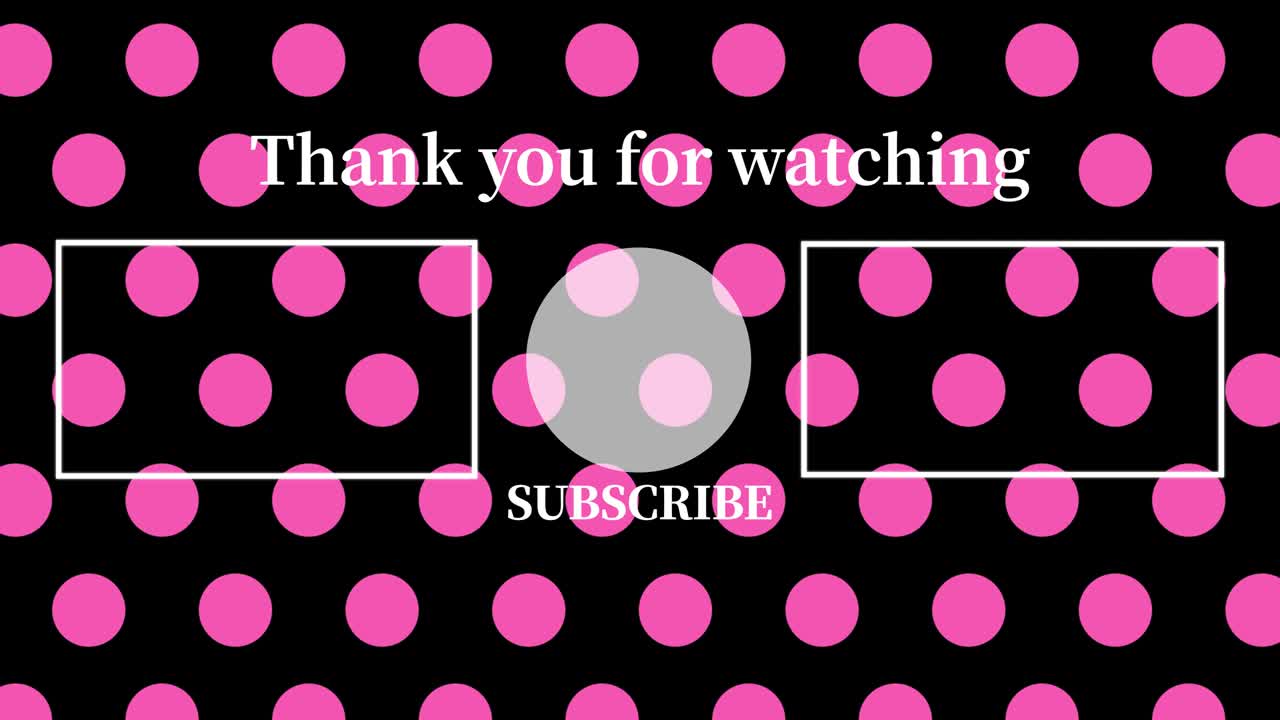 작은 점 배경 엔드 카드 엔딩 스크린 모션 그래픽