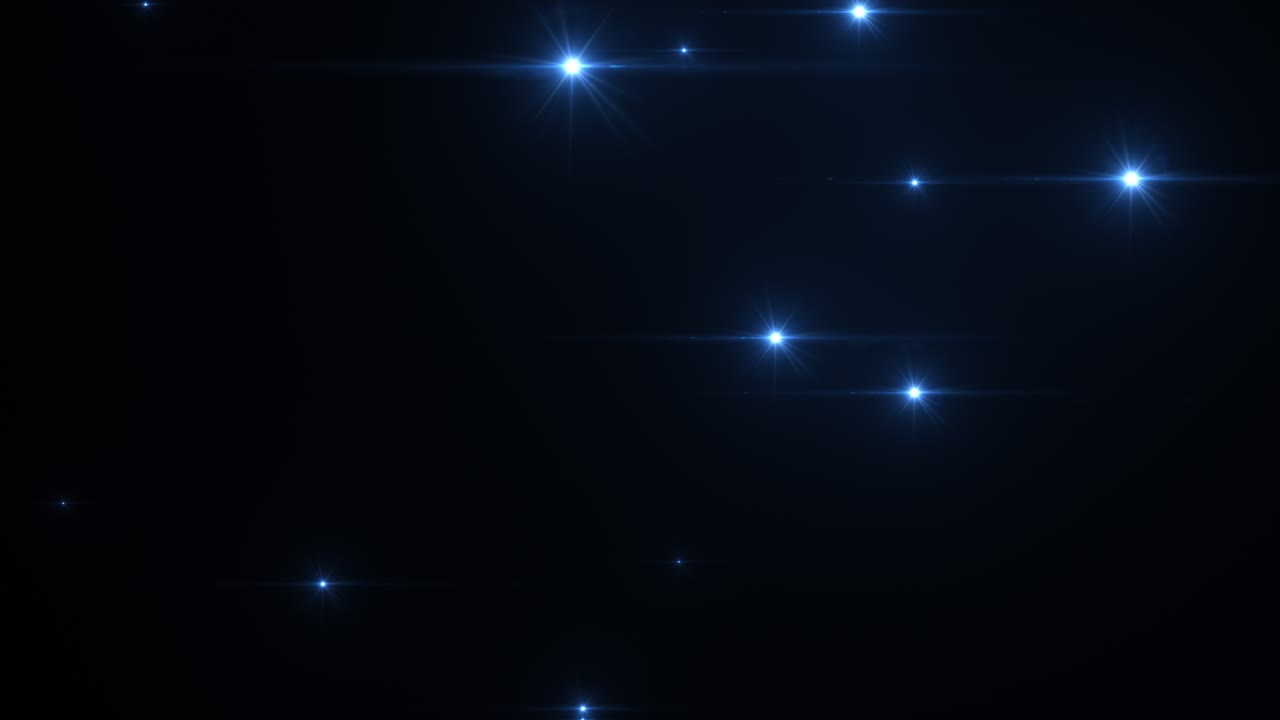 Camera flashes on an black background