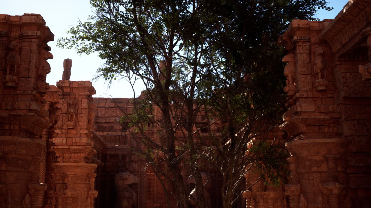 열대 정글 에 있는 고대 유적 들