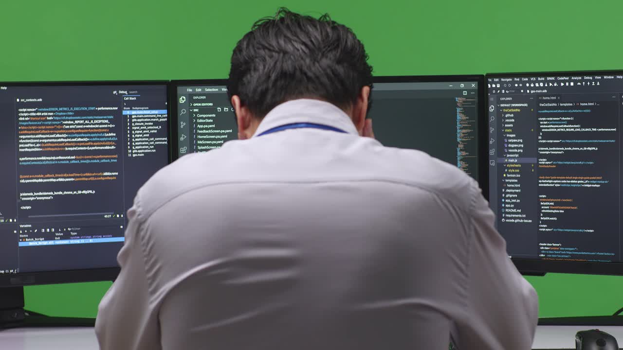 Stressed Programmer at Work