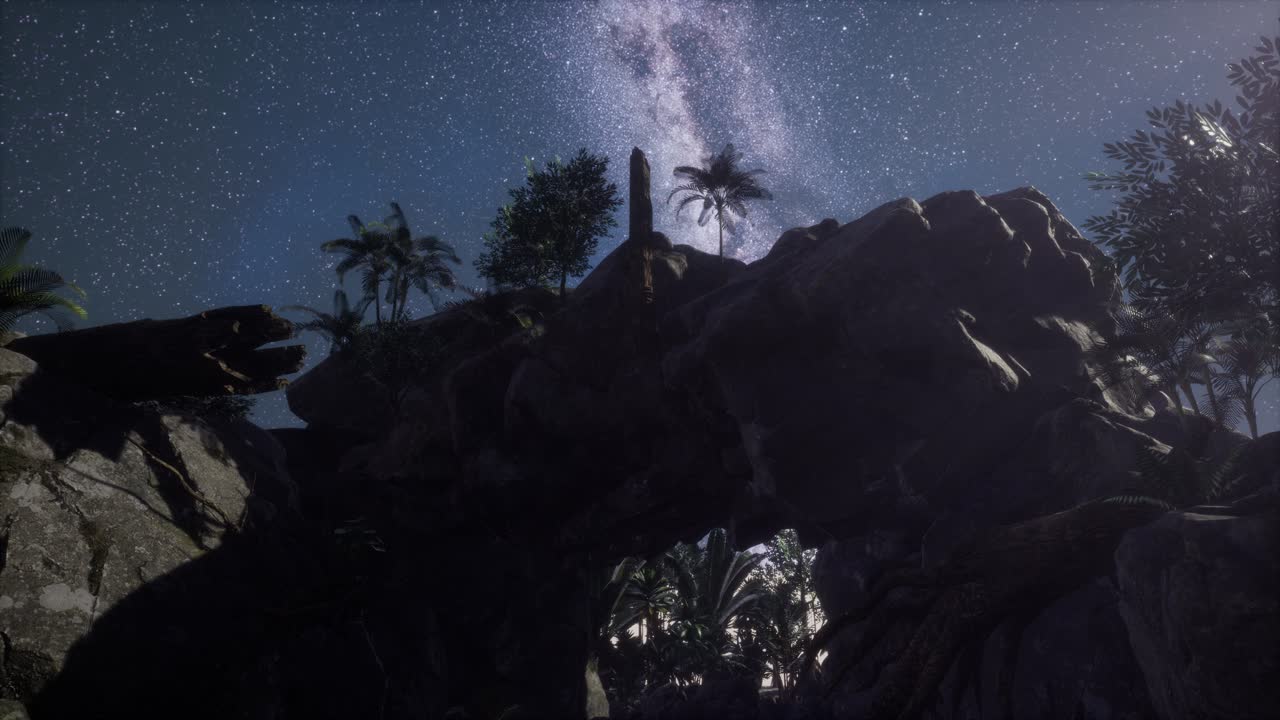 신비한 동굴 안의  ⁇ 빛