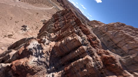 flying a first-person view drone along the rugged