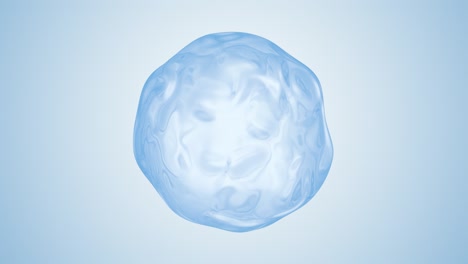 순수한 물 한 방울이 공간에서 끊임없이 움직이고 변화합니다. - 알파 마스크를 가진 액체의 애니메이션