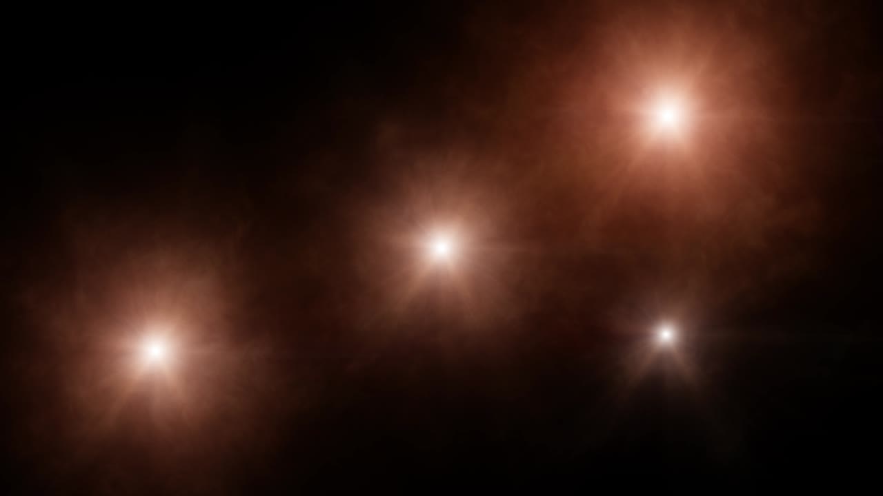 Flashing lights of cameras at a live event