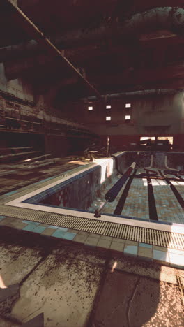 abandoned swimming pool