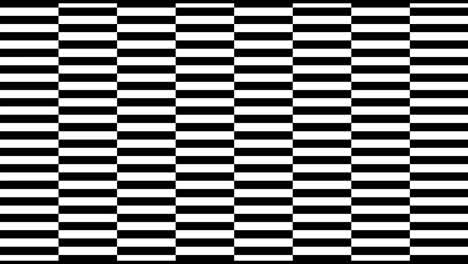 Black and white pattern checkers vertical. Future geometric patterns motion background