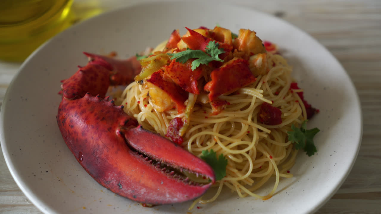 파스타 all'astice 또는 랍스터 스파게티