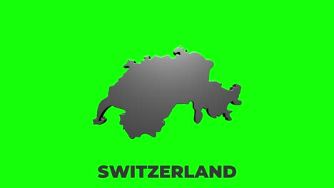switzerland map showing up intro by regions 4k animated switzerland map intro background with countries appearing and fading one by one and camera movement
