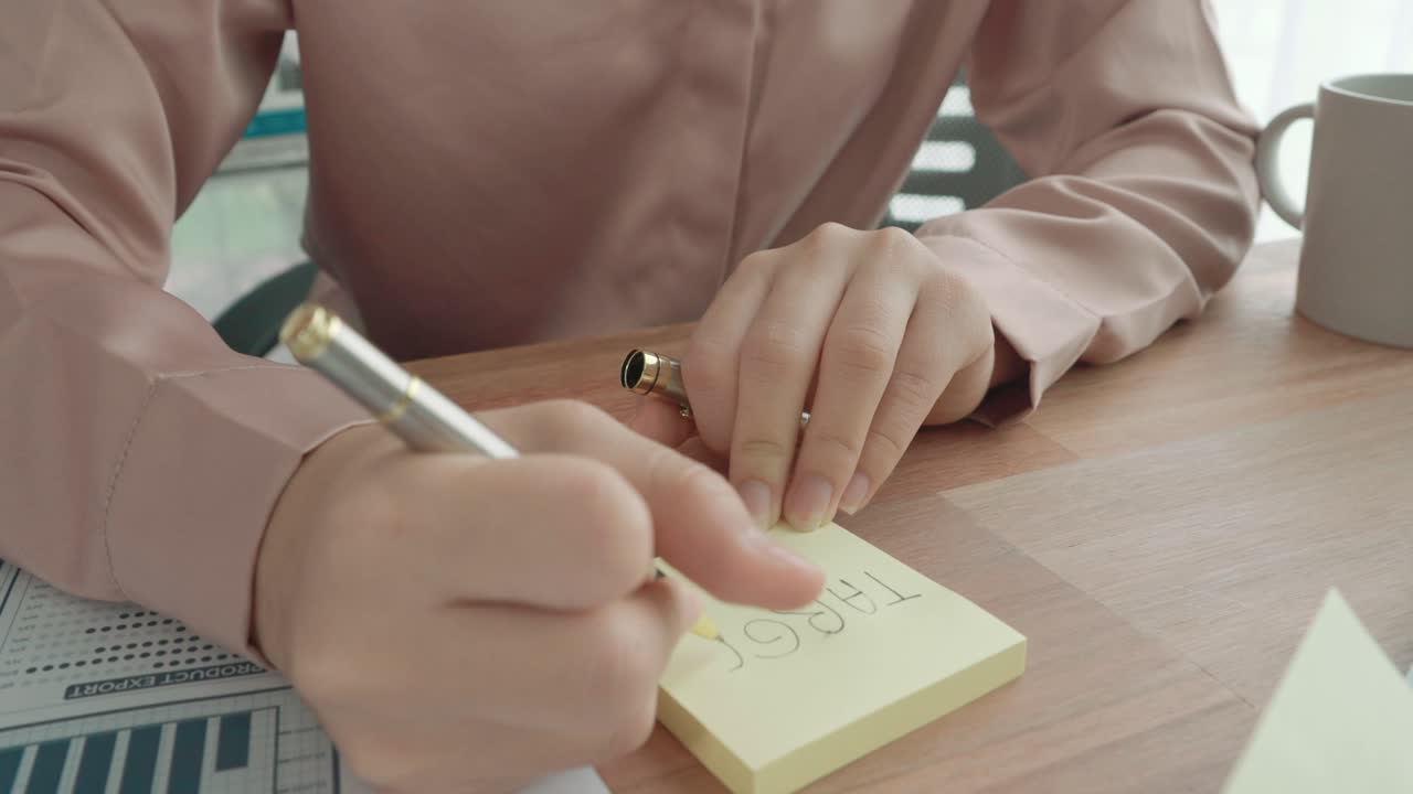 두 젊은 열정적인 사업가 여성이 사무실 작업 공간에서 함께 일하고 있습니다.