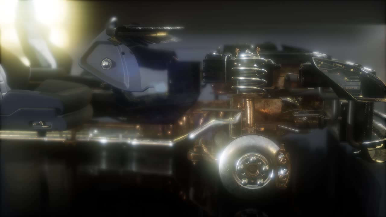 motor y otras partes visibles en el coche