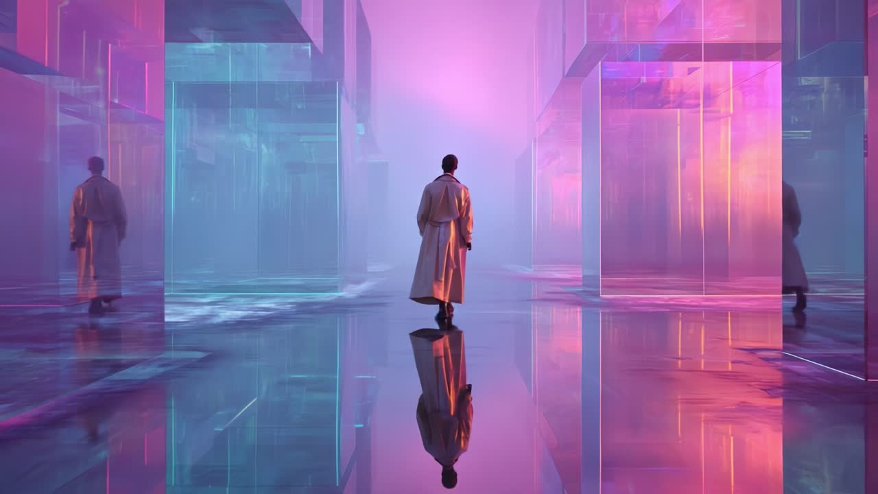 Abstract Futuristic Scene