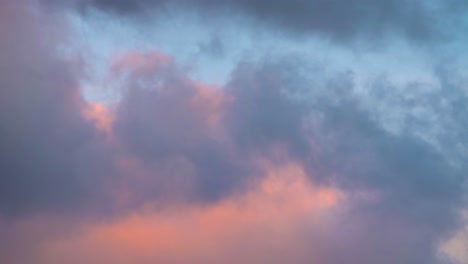 peaceful cumulus clouds floating across the sky