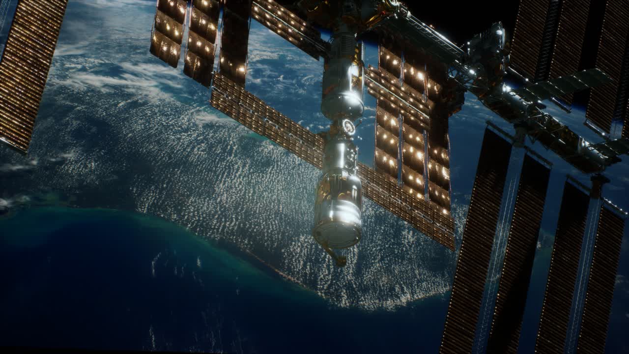 la estación espacial internacional. elementos de esta imagen proporcionados por la nasa