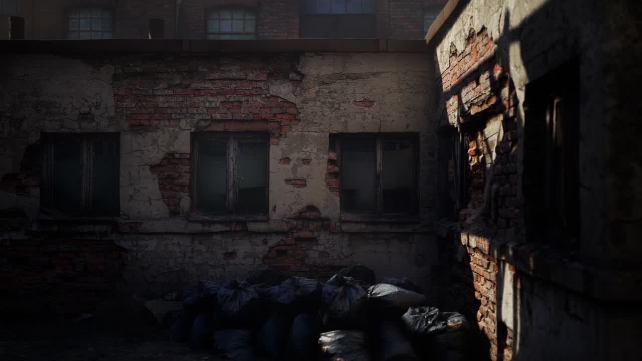 코로나바이러스 코로나19 전염병으로 인해 버려진 공장이 비어 있습니다.