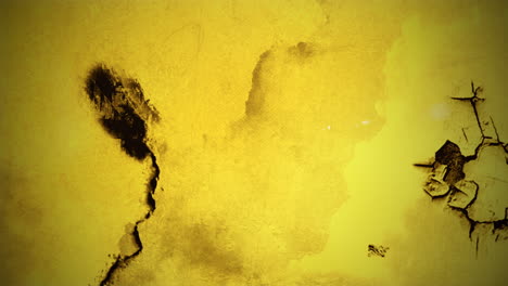 moving camera on yellow grunge texture