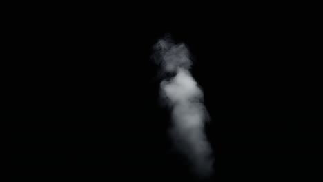 fire smoke from bottom up black background