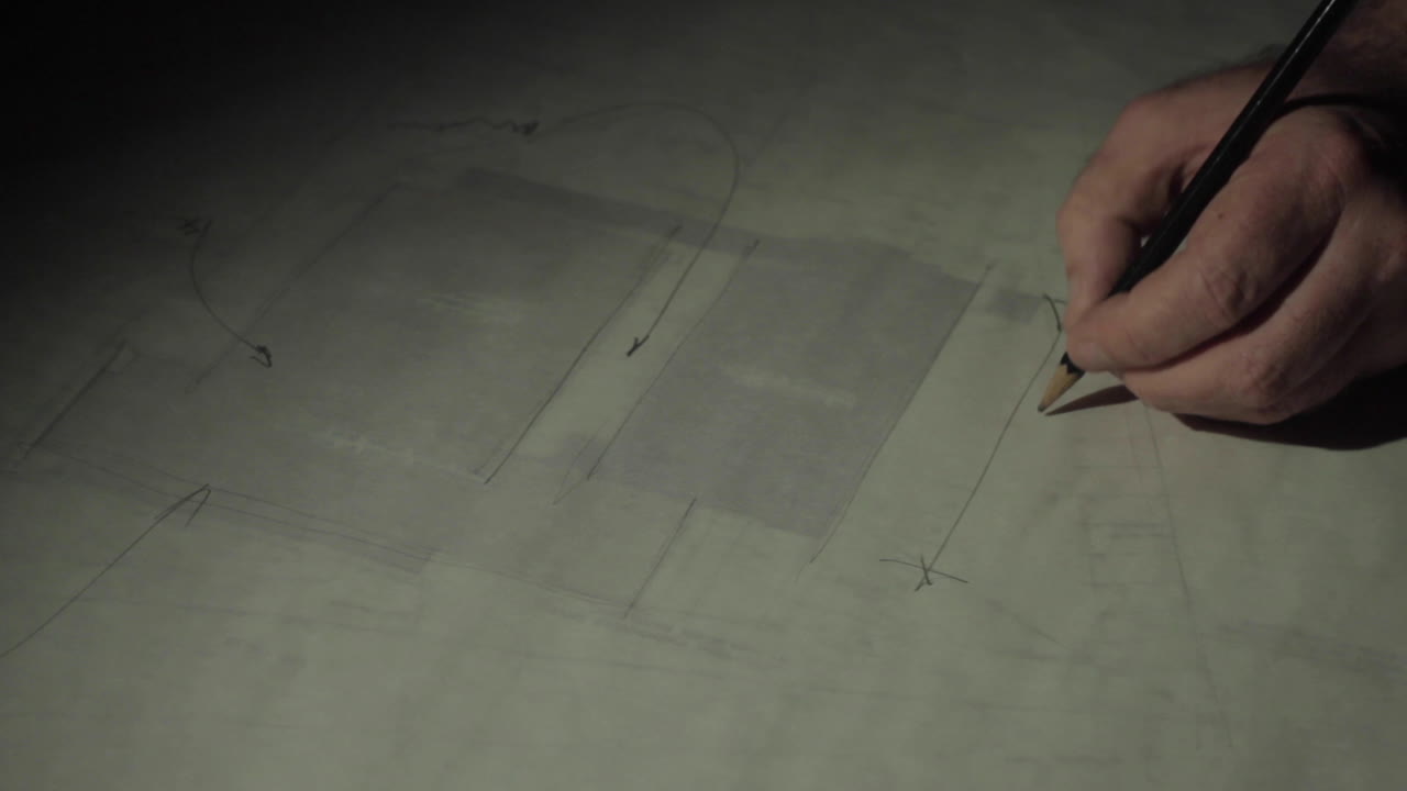 архитектор, пишущий планы по ночам