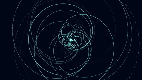 dynamic circular pattern with swirling lines