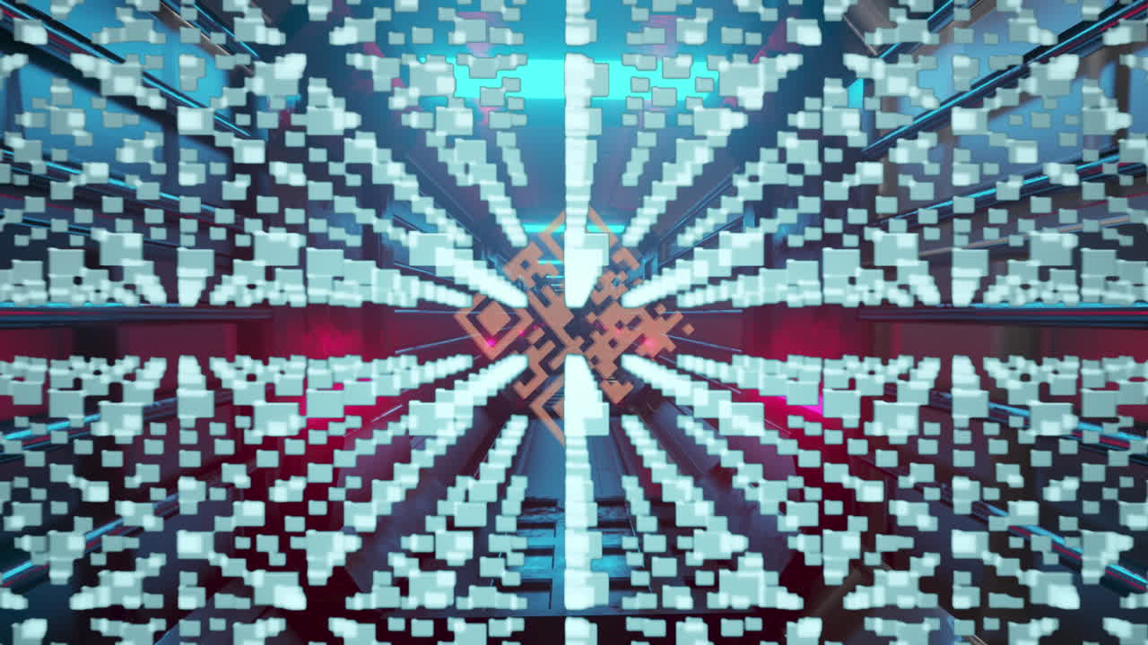 qr 코드 스캐너, 보안  ⁇ 락 및 빛나는 터널에 대한 데이터 처리