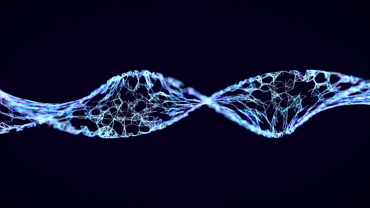 dna 체인, 루핑 3d 애니메이션, 알파 마스크