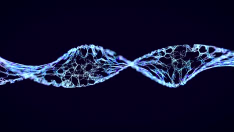 cadena de adn, animación 3d en bucle con máscara alfa