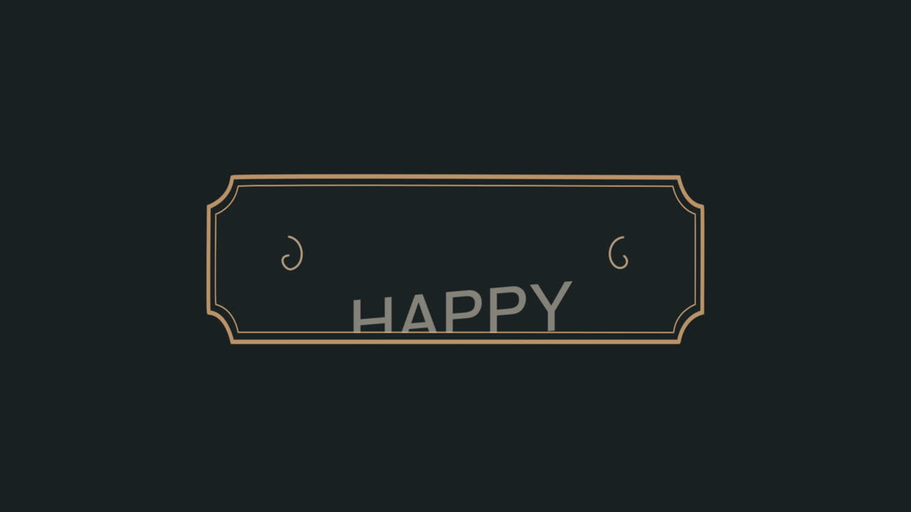 패션 블루 그라데이션에 골드 프레임에 행복 한 부활절