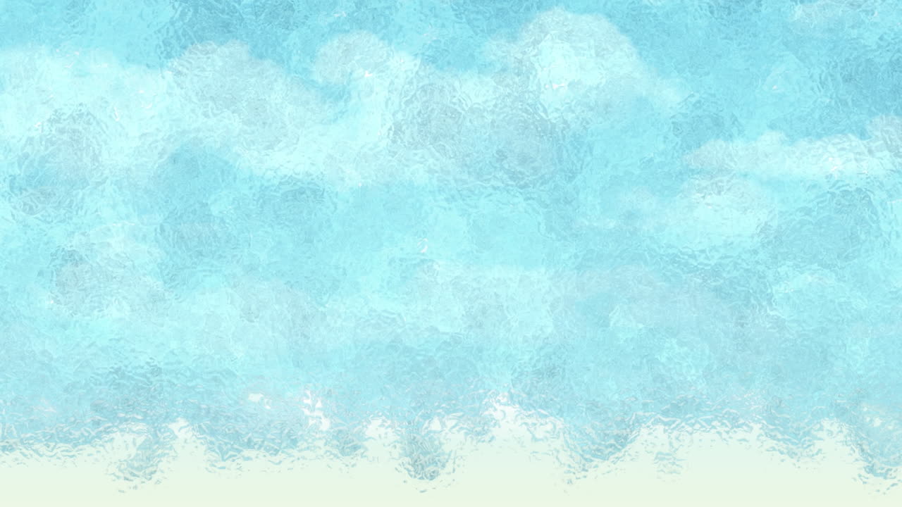 움직이는 구름으로 가득 찬 하늘의 애니메이션