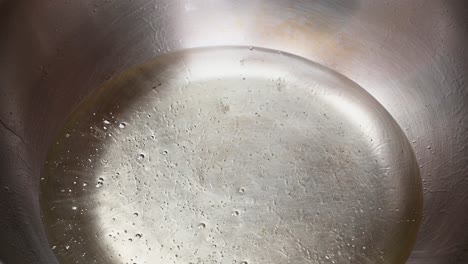 pan with boiling oil for frying chicken, fish, beef, or whatever