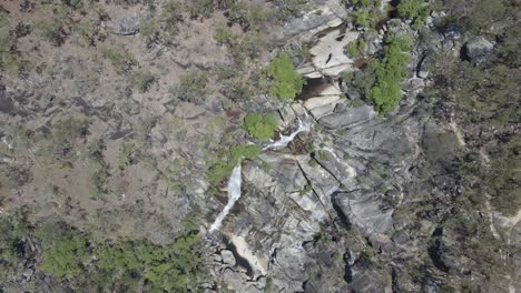 davies creek falls toma aérea queensland australia