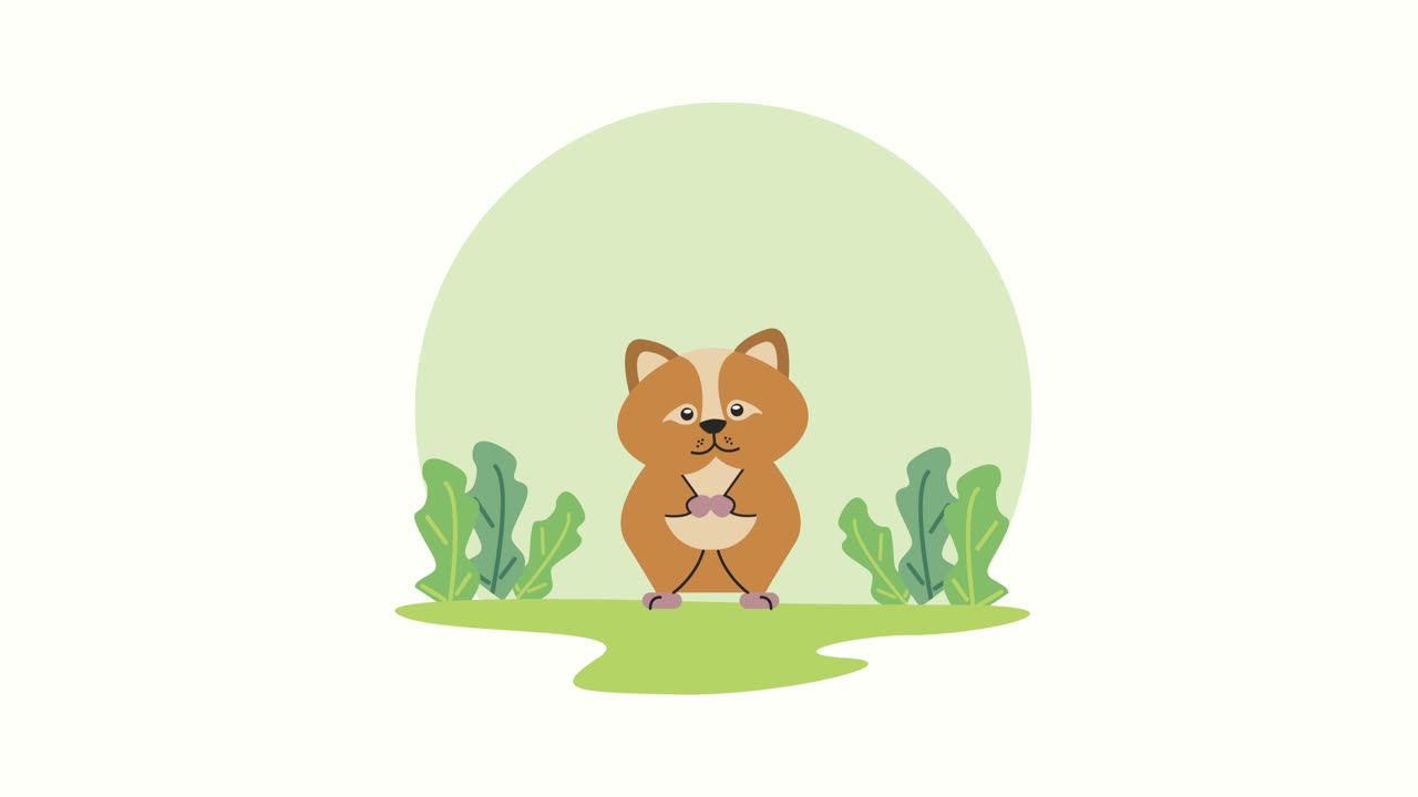 guinea pig mascot in the camp scene