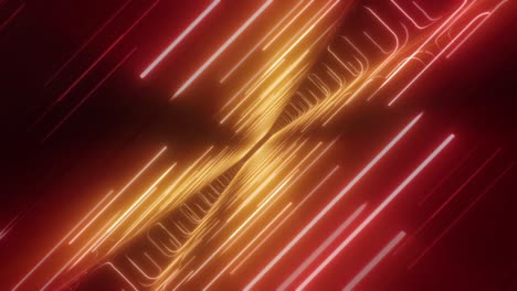 abstract neon tunnel